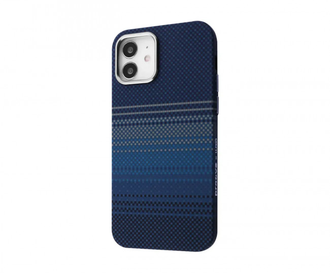 Чехол WAVE Gleam Case with Magnetic Ring iPhone 12/12 Pro (blue stripes)